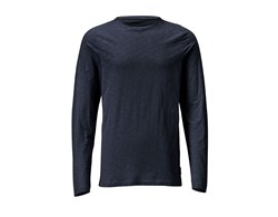 T-Shirt, Langarm, moderne Passform schwarzblau